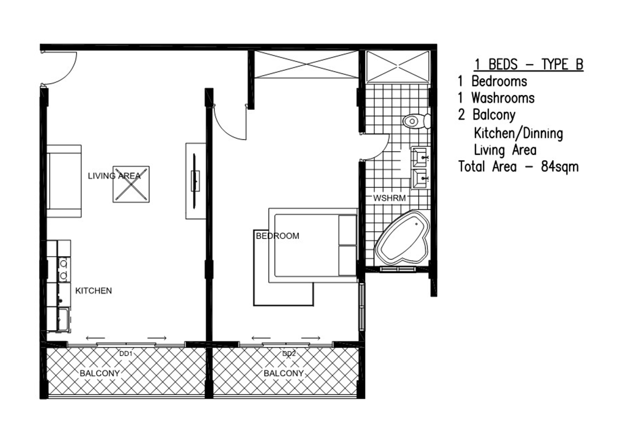 bedroom type B